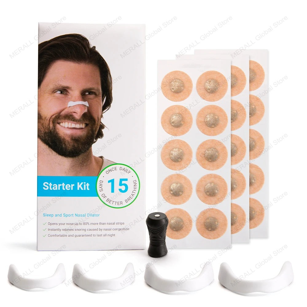 BreatheMax™ Performance  Nasal Strip Starter Kit (30 Count, Black)